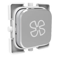 Clipsal Iconic S40APBF-SV | Iconic Fan Push Button Assembly | Styl Silver | Single Buy