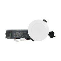 SAL S9041TC/WH/SFI | ECOGEM 10W LED Dimmable Flicker Control Downlight | White | 92MM Hole