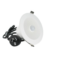 SAL S9062TC-S | Clare 10w LED Downlight with Sensor (PIR) | 92mm Tri-Colour