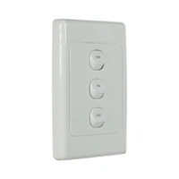 Clipsal SD-2033VA-HFL-WE | 2000 Series 3 Gang Complete Switch 10A with Heat, Fan, Light Dolly | White