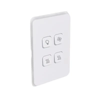 Clipsal Iconic SD-3044VA-2HFL-VW | 4 Gang complete switch 10Amp with Heat(2)/Fan/Light Dolly 4 GANG