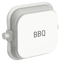 Clipsal Iconic SD-BBQ-TEXT-VW | Custom Engraved BBQ Text Dolly Rocker | Vivid White