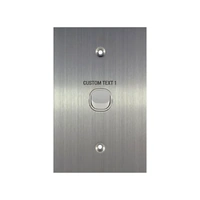 Connected Switch Gear SD-CUSTOM-SS-LS101V | Custom Engraved 1 Gang Light Switch | Stainless Steel