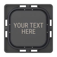 Clipsal Iconic SD-CUSTOM-TEXT-PB-AN | Design Your Own Custom Engraved Text Push Button Dolly | Anthracite