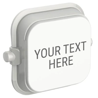 Clipsal Iconic SD-CUSTOM-TEXT-VW | Design Your Own Custom Engraved Text Dolly Rocker | Vivid White