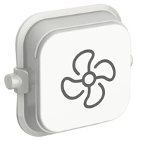 Clipsal Iconic SD-Exhaust-Fan-VW | Custom Engraved Exhaust Fan Dolly Pictogram Rocker | Vivid White