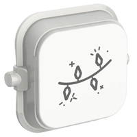 Clipsal Iconic SD-Fairy-Light-VW | Custom Engraved Fairy Light Pictogram Rocker | Vivid White