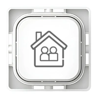 Clipsal Iconic SD-Family-PB-VW | Custom Engraved Family Pictogram Push Button Dolly | Vivid White