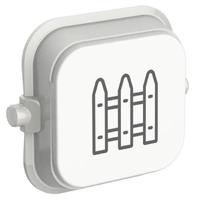 Clipsal Iconic SD-Fence-VW | Custom Engraved Fence Pictogram Rocker | Vivid White