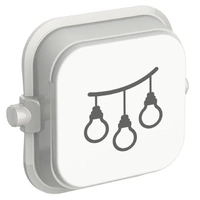 Clipsal Iconic SD-Festoon-VW | Custom Engraved Festoon Dolly Pictogram Rocker | Vivid White