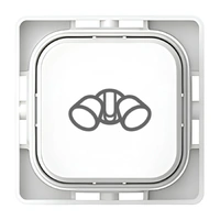 Clipsal Iconic SD-Floodlight-PB-VW | Custom Engraved Floodlight Pictogram Push Button Dolly | Vivid White