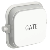 Clipsal Iconic SD-GATE-TEXT-VW | Custom Engraved Gate Text Dolly Rocker | Vivid White