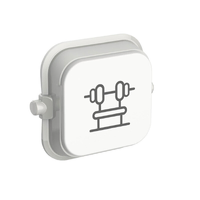 Clipsal Iconic SD-Gym-VW | Custom Engraved Lounge Dolly Pictogram Rocker | Vivid White