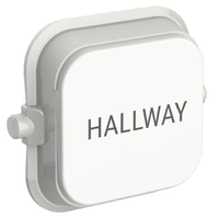 Clipsal Iconic SD-HALLWAY-TEXT-VW | Custom Engraved Hallway Text Dolly Rocker | Vivid White