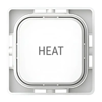 Clipsal Iconic SD-HEAT-TEXT-PB-VW | Custom Engraved Heat Text Push Button Dolly | Vivid White
