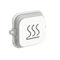 Clipsal Iconic SD-Heat-VW | Custom Engraved Heat Dolly Pictogram Rocker | Vivid White