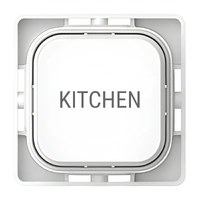 Clipsal Iconic SD-KITCHEN-TEXT-PB-VW | Custom Engraved Kitchen Text Push Button Dolly | Vivid White