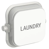 Clipsal Iconic SD-LAUNDRY-TEXT-VW | Custom Engraved Laundry Text Dolly Rocker | Vivid White