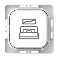 Clipsal Iconic SD-Master-PB-VW | Custom Engraved Master Pictogram Push Button Dolly | Vivid White