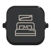 Clipsal Iconic SD-Master-XB | Custom Engraved Master Dolly Pictogram Rocker | Extra Black