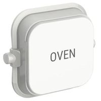 Clipsal Iconic SD-OVEN-TEXT-VW | Custom Engraved Oven Text Dolly Rocker | Vivid White