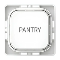 Clipsal Iconic SD-PANTRY-TEXT-PB-VW | Custom Engraved Pantry Text Push Button Dolly | Vivid White