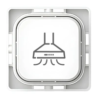 Clipsal Iconic SD-Rangehood-PB-VW | Custom Engraved Rangehood Pictogram Button Dolly | Vivid White