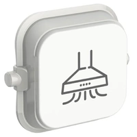 Clipsal Iconic SD-Rangehood-VW | Custom Engraved Rangehood Pictogram Rocker | Vivid White