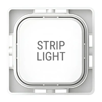 Clipsal Iconic SD-STRIP-LIGHT-TEXT-PB-VW | Custom Engraved Strip Light Text Push Button Dolly | Vivid White
