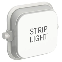 Clipsal Iconic SD-STRIP-LIGHT-TEXT-VW | Custom Engraved Strip Light Text Dolly Rocker | Vivid White