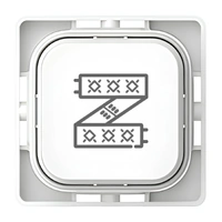 Clipsal Iconic SD-Strip-Light-PB-VW | Custom Engraved Strip Light Pictogram Push Button Dolly | Vivid White