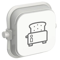 Clipsal Iconic SD-Toaster-VW | Custom Engraved Toaster Pictogram Rocker | Vivid White