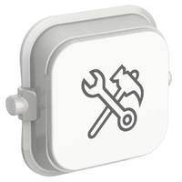 Clipsal Iconic SD-Tool-VW | Custom Engraved Tool Pictogram Rocker | Vivid White