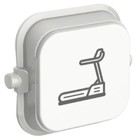 Clipsal Iconic SD-Treadmill-VW | Custom Engraved Treadmill Pictogram Rocker | Vivid White