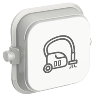 Clipsal Iconic SD-Vacuum-VW | Custom Engraved Vacuum Dolly Pictogram Rocker | Vivid White