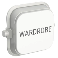Clipsal Iconic SD-WARDROBE-TEXT-VW | Custom Engraved Wardrobe Text Dolly Rocker | Vivid White