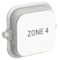 Clipsal Iconic SD-ZONE-4-TEXT-VW | Custom Engraved Zone 4 Text Dolly Rocker | Vivid White