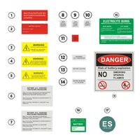 PGK SE019C | Battery Label Kit