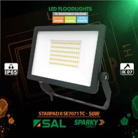 SAL SE7071-50TC2BK | 50W LED Starpad II Floodlight Black IP65 | Tri Colour 3000K/4000K/5000K