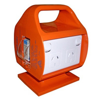 PORTABLE POWER PACK 4 OUTLET 10AMP 30mA MCB/RCD ORANGE | SG10