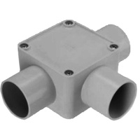 3 Way 40mm Junction Box Grey | SJB3-40