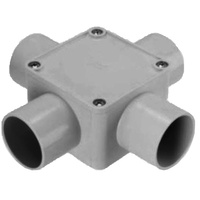 4 Way 40mm Junction Box Grey | SJB4-40