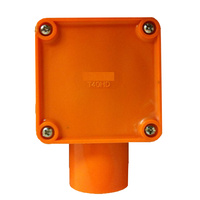 1 Way 40mm Junction Box Orange | SJBO1-40