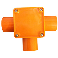 3 Way 40mm Junction Box Orange | SJBO3-40