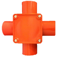4 Way 40mm Junction Box Orange | SJBO4-40