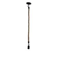 Stylux SL65011BK | Medium Rope Pendant Light 1.2m | Black