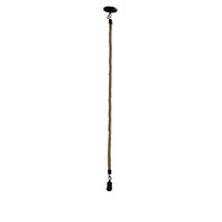 Stylux SL65012BK | Long Rope Pendant Light 2m | Black