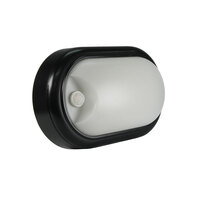 SAL SL7271TC-BK-S | Oval LED Bunker Light 15W With Sensor | Tri Colour | Black