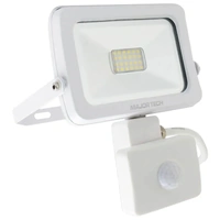 Major Tech SLF10CW | 10W PIR LED Floodlight 4000K IP54 | White