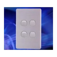 4 Gang 16Amp 250v White Switch (SL Series) | SLSW4V